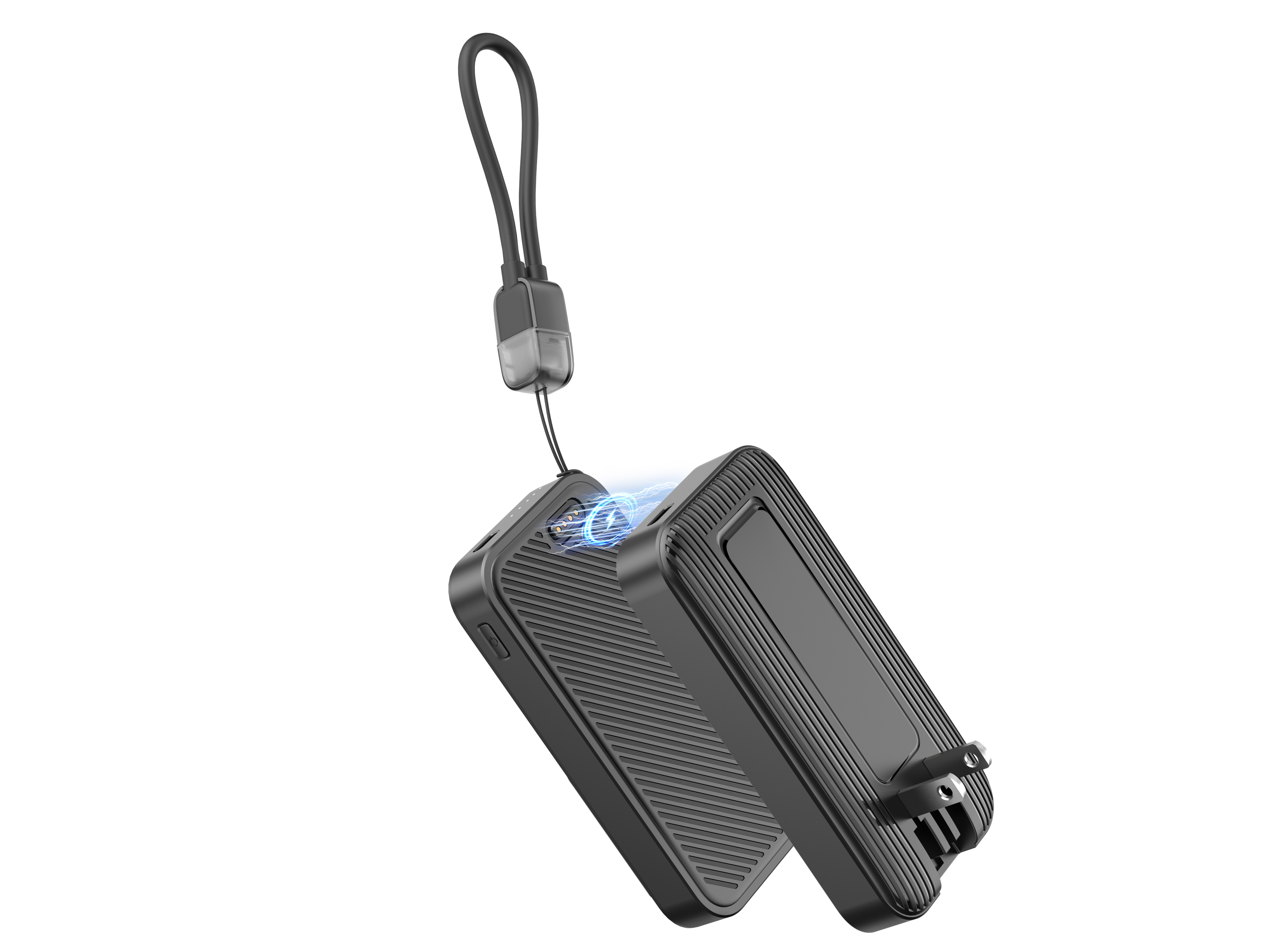 S626 65W GaN Ultra-thin Charger All-in-one Magnetic Wireless Power Bank
